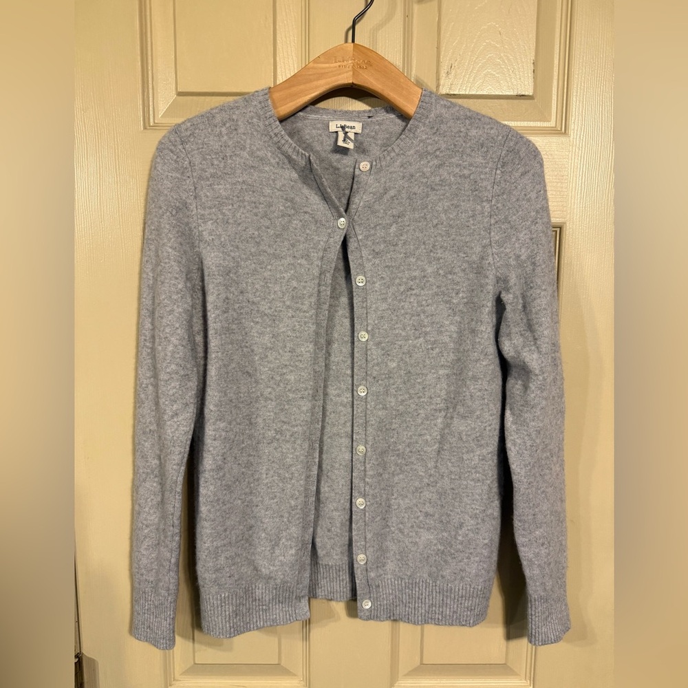 Gray Cashmere Button-Up Women's Cardigan size S